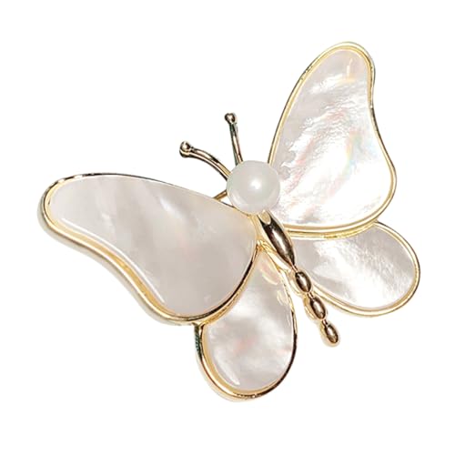 COSMEVIVI Schmetterlingsbrosche Perle Anstecknadel für Kleidung Hüte und Rucksäcke Modisches Accessoire für Damen Leicht und Handgefertigt von COSMEVIVI