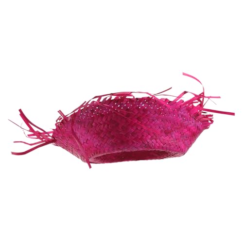 COSMEVIVI Hawaiian Strohhut Für Damen Und Herren Woven Sun Hat Mit Uv-schutz Leichter Sommerhut Für Strand Garten Und Outdoor-aktivitäten Partyhut von COSMEVIVI