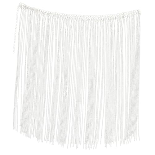 COSMEVIVI Stylische Taillenkette aus Metall mit Fransen Verstellbarer Bauchkettengürtel für Damen Body Chain für Strandparty Abendkleid und Freizeit Modisches Accessoire Ab Umfang von COSMEVIVI