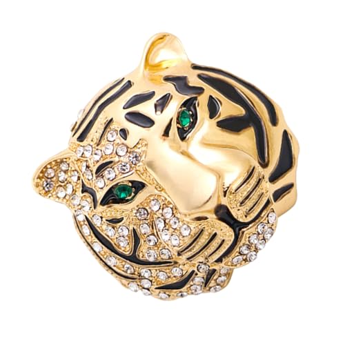 COSMEVIVI Strass-tigerbrosche Anzug-corsagen-abzeichen Partyzubehör Mit Strasssteinen Kleidungsaccessoire Für Bühnenauftritte Und Kostümpartys von COSMEVIVI