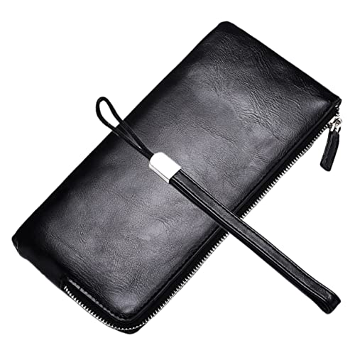 COSMEVIVI Geldbörse Mit Reißverschluss Für Herren Stilvolle Brieftasche Kartenhalter Handytasche Ledergeldbörse Für Business Outdoor Reisen COSMEVIVI Geldbörse Mit Reißverschluss Für Herren Stilvolle Brieftasche Kartenhalter Handytasche Ledergeldbörse Für Business Outdoor Reisen von COSMEVIVI