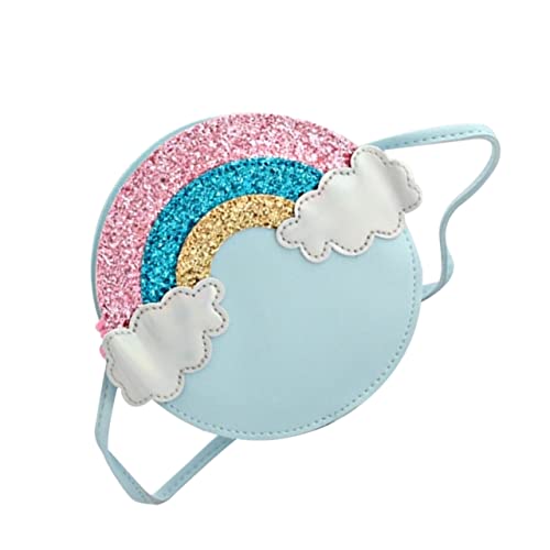 COSMEVIVI Crossbody Bag Für Mädchen Stilvolle Umhängetasche Mit Rainbow- Für Schule Tanzen Und Freizeitaktivitäten Leicht Und Praktisch Blau von COSMEVIVI