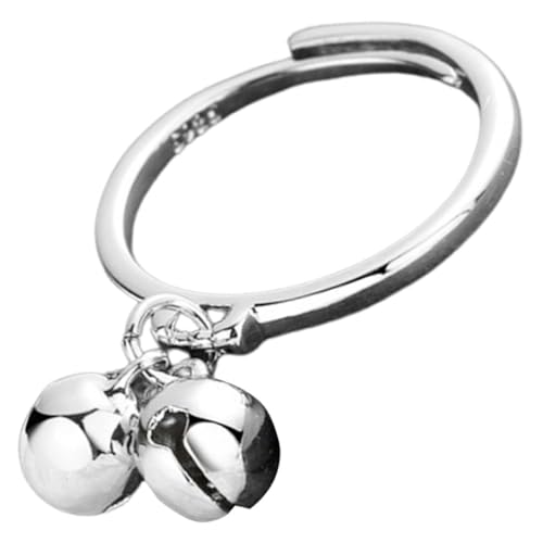 COSMEVIVI Kugelglockenring Verstellbar Fingerring Damen Offener Ring Für Festivalpartys Alltag Und Kostüme Als Geschenk Und Dekoration von COSMEVIVI