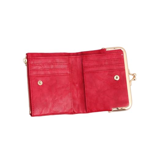 COSMEVIVI Kleine Geldbörse Mit Reißverschluss Münztüte Schnalle Filigraner Wechseltasche Aus Hochwertigem Pu Für Kleingeld Und Scheine Tragbar Für Alltag Und Reisen von COSMEVIVI