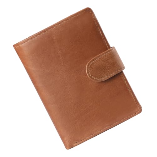 COSMEVIVI Geldbörse Für Männer Braune Brieftasche Multifunktional Tragbar Mit Kartenfächern Für Herren Geeignet Für Büro Und Partys Zum Schutz Von Karten Und Ausweisen von COSMEVIVI