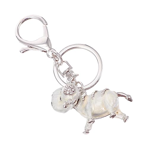 COSMEVIVI Lovely Rhinestone Kuh Schlüsselanhänger Cartoon Schlüsselring Design Für Taschen Und Rucksäcke Süßes Für Jede Altersgruppe von COSMEVIVI