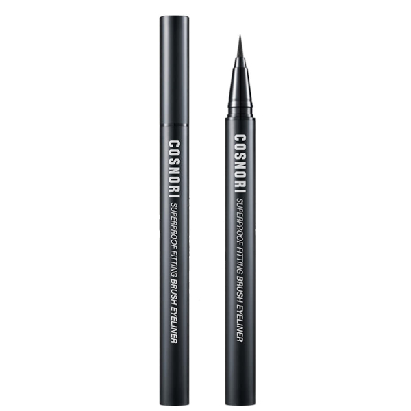 COSNORI - Superproof Fitting Brush Eyeliner - 0.6g - #1 Black von COSNORI