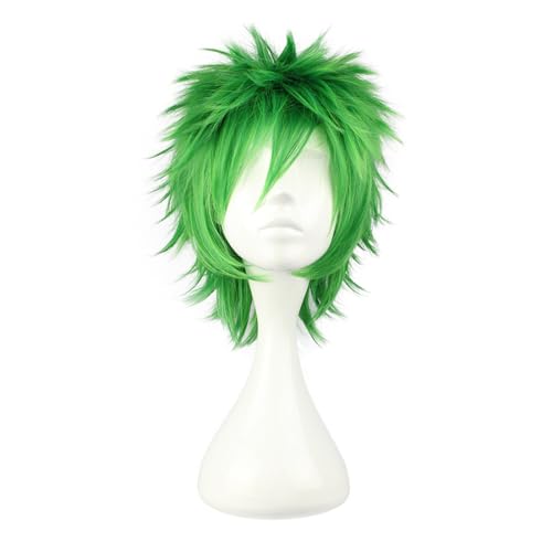 COSPLAZA Cosplay Wigs Kostüme Perücken Kurz Grün Spiked St Patricks Day Kostüm Party Haar von COSPLAZA