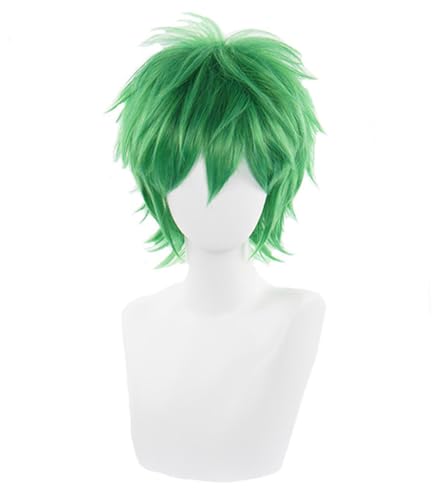 COSPLAZA Cosplay Wig Kostüme Perücke kurz Grün Synthetische Haare Unisex st Patrick Day Kostümperücke von COSPLAZA