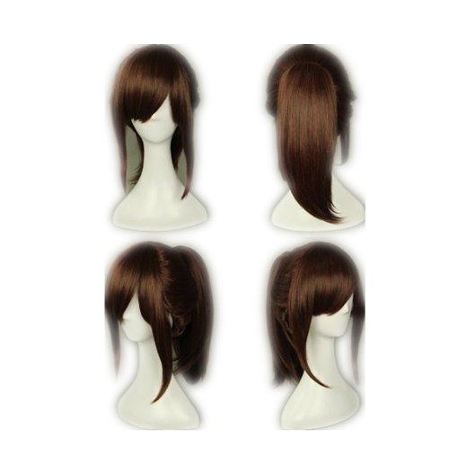 COSPLAZA Cosplay Wig Kostüme Perücken Sasha Blaus dunkelbraun Ponytail Anime Synthetische Haare von COSPLAZA