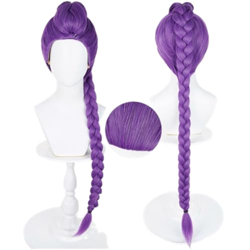 COSPLAZA Frauen Dämon Perücke Lila Rumi Lang geflochten gemischt Lila Pop Star Demon Cosplay Perücken Clip auf Geflochten COSPLAZA Frauen Dämon Perücke Lila Rumi Lang geflochten gemischt Lila Pop Star Demon Cosplay Perücken Clip auf Geflochten von COSPLAZA
