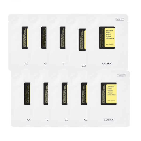 COSRX - Advanced Snail Mucin Power Essence Sheet Mask - 10stücke von COSRX