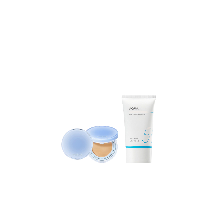 MISSHA - All-Around Safe Block Aqua Sun SPF50+ PA++++ (New version of All-Around Safe Block Aqua Sun Gel ) - 50ml X Romand -... von All-in-one Sets