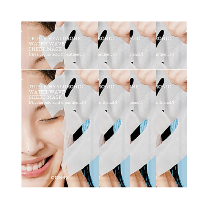 COSRX - Hydrium Triple Hyaluronic Water Wave Sheet Mask - 8pcs von COSRX