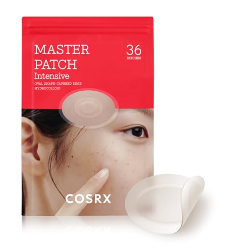 COSRX Master Patch Intensiv 36 Counts, Teebaumöl Ovalförmiges Acne Pimple Pactches Pickel Pflaster Anti Akne Blemish A.D.F Hydrokolloid Hautpflaster Treatment Facial Spots Dots, Korean Skincare von COSRX