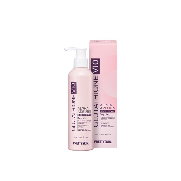 PRETTYSKIN - Glutathione V10 Alpha Arbutin Body Lotion - 250ml von PRETTYSKIN