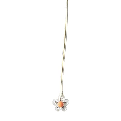 COSSIKA Anhänger-Halskette, hohle Anhänger-Halsketten, unregelmäßige Blumen-Anhänger-Halsketten, Blumenschmuck, Harzmaterial, Geburtstagsgeschenk für Frauen von COSSIKA