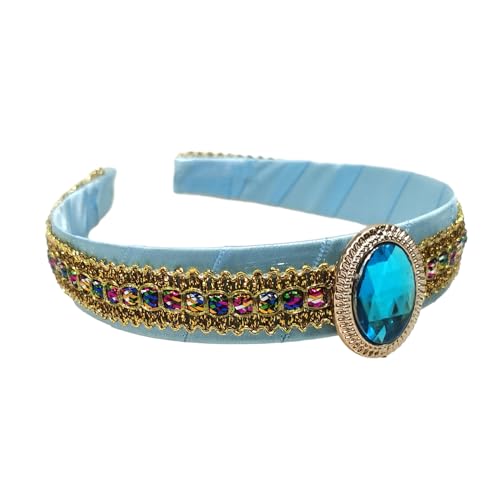 COSSIKA Frauen Kopfschmuck Arabische Prinzessin Haarbänder für Cosplay Cartoon Prinzessin Stirnband Kopfschmuck Geburtstag Party Photo Booth Requisiten von COSSIKA