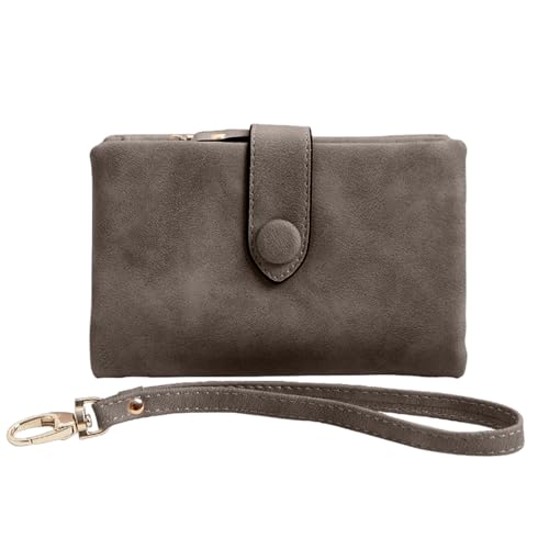 COSSIKA Leder-Geldbörse, großes Fassungsvermögen, PU-Leder, Bifold-Geldbörse/Kreditkartenhalter für Herren, Damen, Damen, Clutches, Münzgeldbörsen von COSSIKA