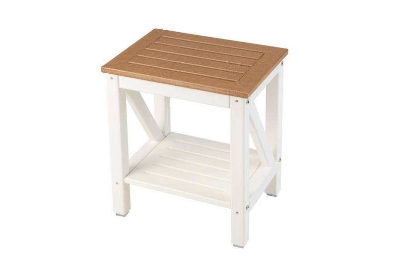 COSTWAY Duschhocker Badehocker, belastbar bis 150 kg, für Innen-/Außenbereich von COSTWAY