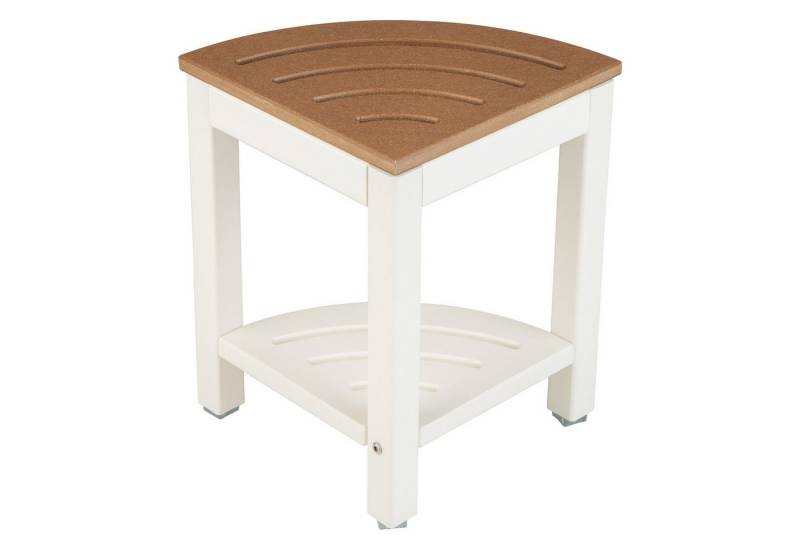 COSTWAY Duschhocker Badehocker, belastbar bis 150 kg, mit Ablaufschlitzen von COSTWAY