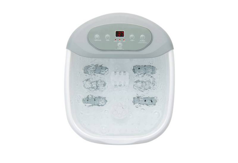 COSTWAY Fußbad, mit Heizfunktion, Vibration, Bubble, Bimsstein, Massagerollen von COSTWAY