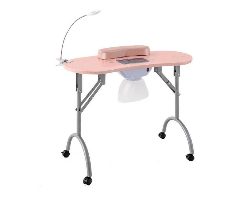 COSTWAY Maniküre-Pediküre-Set, Maniküretisch klappbar mit LED von COSTWAY
