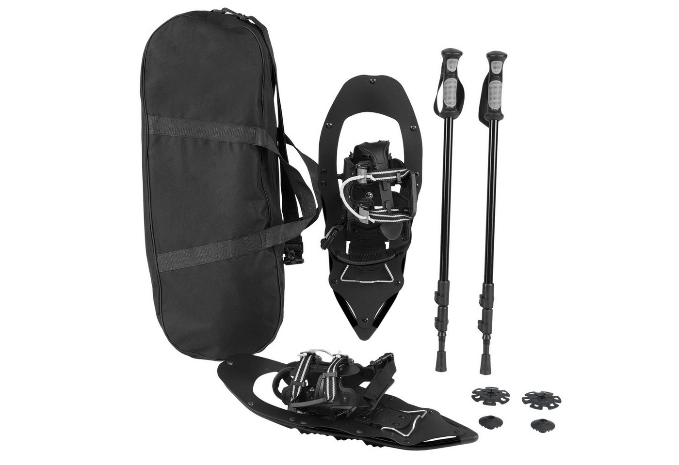 COSTWAY Schneeschuhe, mit Trekkingstöcken, Schuhgröße 35-40 bis 68kg von COSTWAY