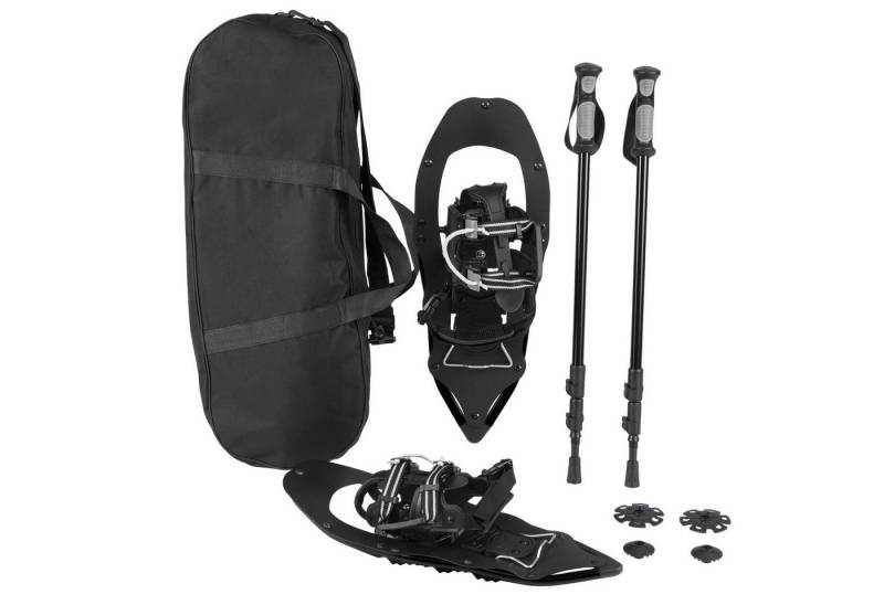 COSTWAY Schneeschuhe, mit Trekkingstöcken, Schuhgröße 35-40 bis 68kg von COSTWAY