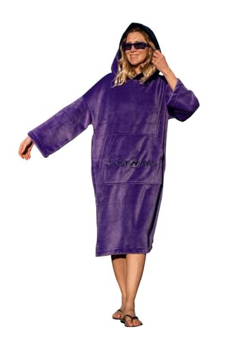 COSYWAVES Surf Poncho | Badeponcho | Handtuch-Poncho mit Kapuze | Damen Herren und Jugendliche | Ultraleicht und Schnelltrocknend | Warm | Atmungsaktiv von COSYWAVES