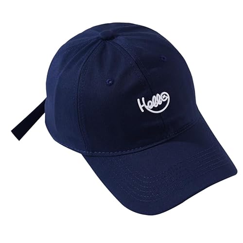 COTIDI Herren-Kappe, 100% Baumwolle, Baseballkappe, verstellbar, Hello, blau, One Size von COTIDI