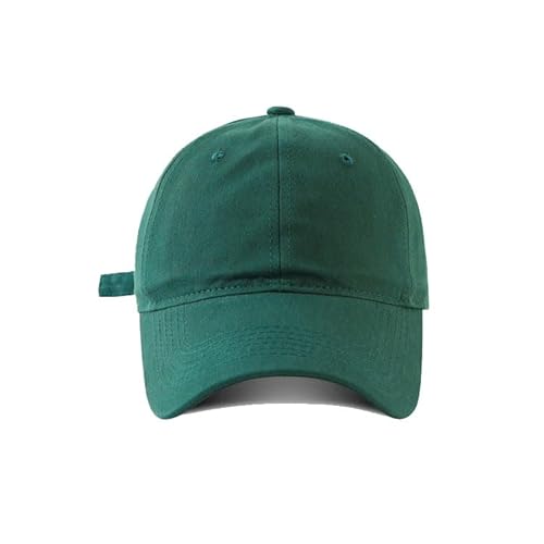 COTIDI Herren-Mütze, 100% Baumwolle, Baseballkappe, verstellbar, dunkelgrün, One Size von COTIDI