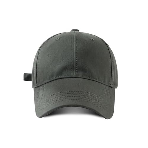 COTIDI Verstellbare Baseballkappe für Herren, 100% Baumwolle, grau, One Size von COTIDI