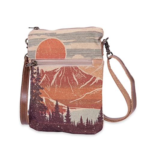 COTT N CURLS National Park – Handgelenk-Geldbörsen für Damen, Umhängetasche, Handytasche, Büchertasche, Crossbody-Tasche, Cremeweiß von COTT N CURLS