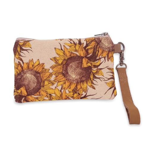 COTT N CURLS Sonnenblume – Handgelenk-Geldbörsen für Damen, Crossbody-Taschen, große Tragetaschen, Büchertasche, Handy-Geldbörse, Sonnenblume von COTT N CURLS