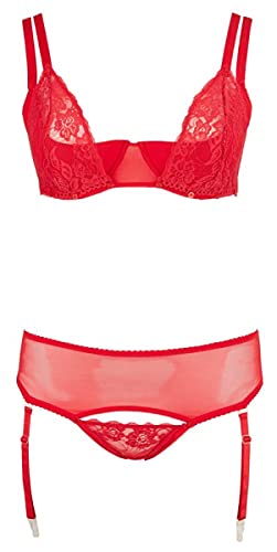 Cottelli Collection BH Set, 95E, 2 x große, Rot, 22126333481, 95E, 2XL von COTTELLI