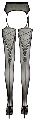 Cottelli LEGWEAR Damen Strümpfe-25302101101 Straps und Strümpfe, Schwarz, S von Cottelli Collection