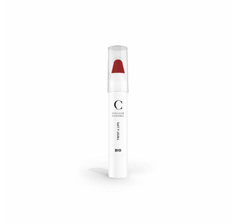 COULEUR CARAMEL Lippenstift Twist y Lips Barra De Labios 407 Glossy Red 1un von COULEUR CARAMEL