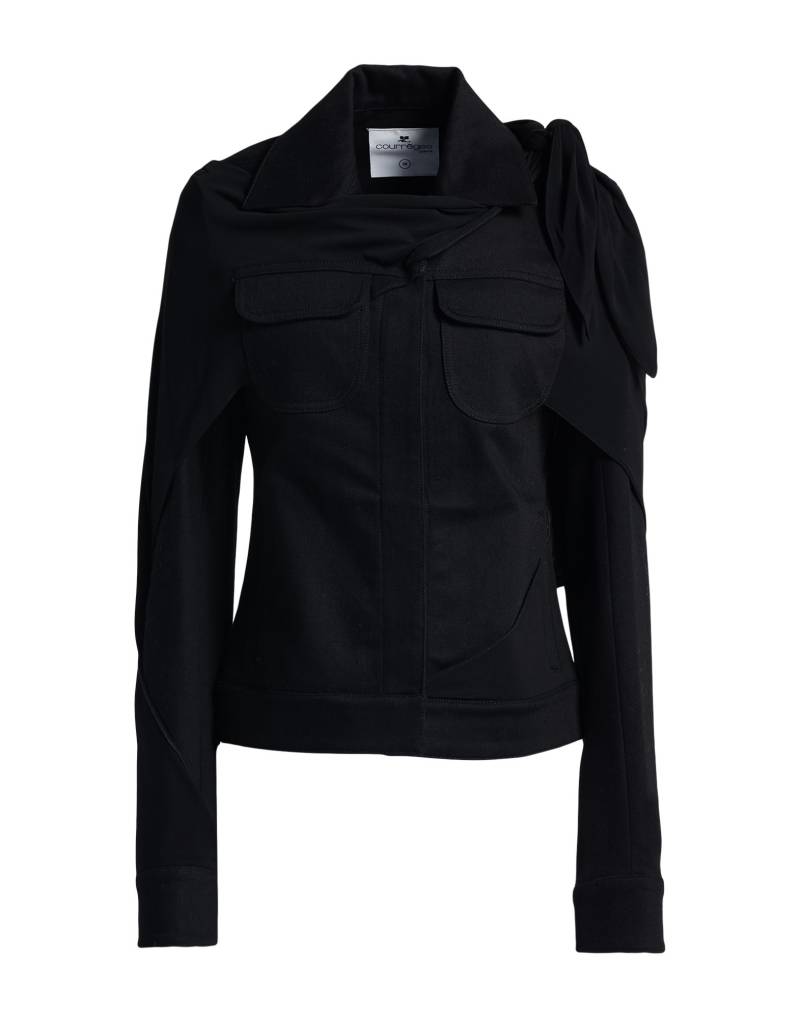 COURRÈGES Jeansjacke/-mantel Damen Schwarz von COURRÈGES