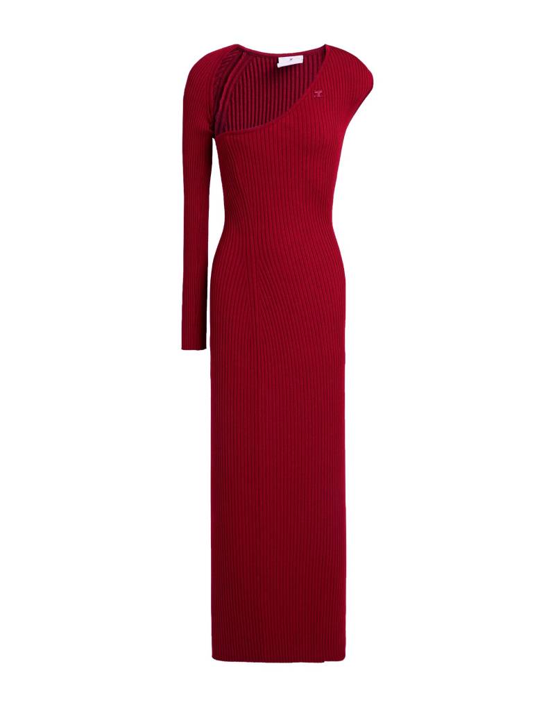 COURRÈGES Midi-kleid Damen Ziegelrot von COURRÈGES