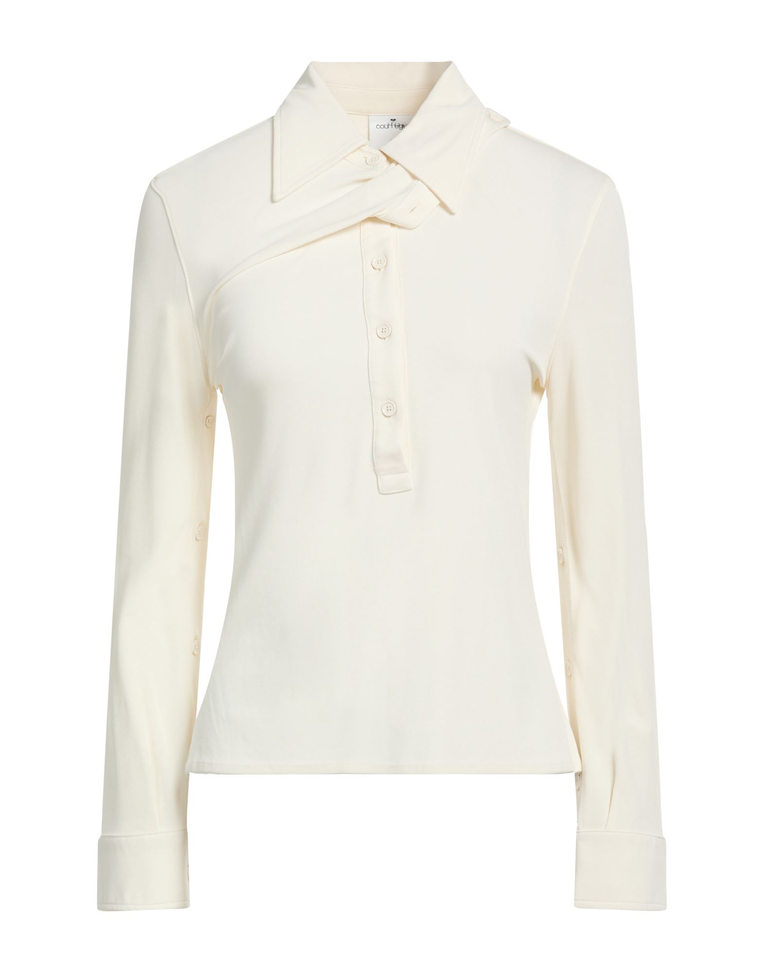 COURRÈGES Poloshirt Damen Elfenbein von COURRÈGES
