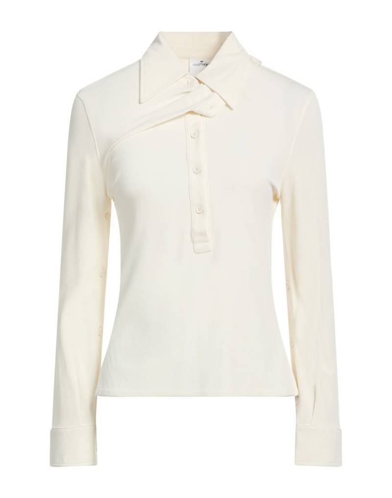 COURRÈGES Poloshirt Damen Elfenbein von COURRÈGES