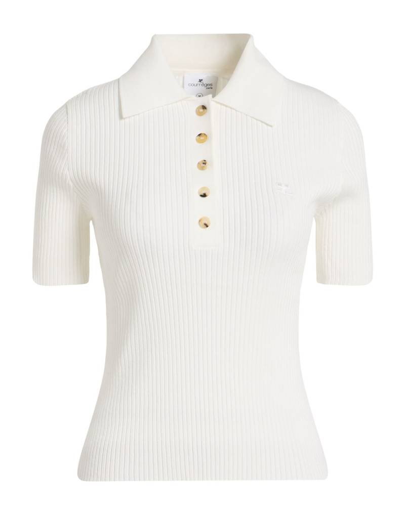 COURRÈGES Pullover Damen Weiß von COURRÈGES