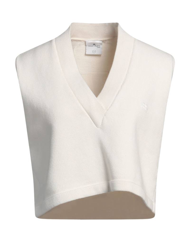 COURRÈGES Pullover Damen Weiß von COURRÈGES