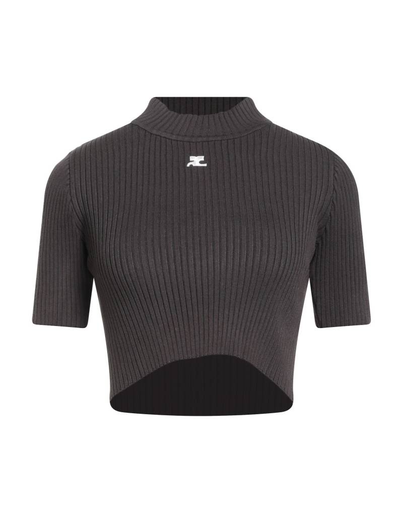 COURRÈGES Rollkragenpullover Damen Dunkelbraun von COURRÈGES