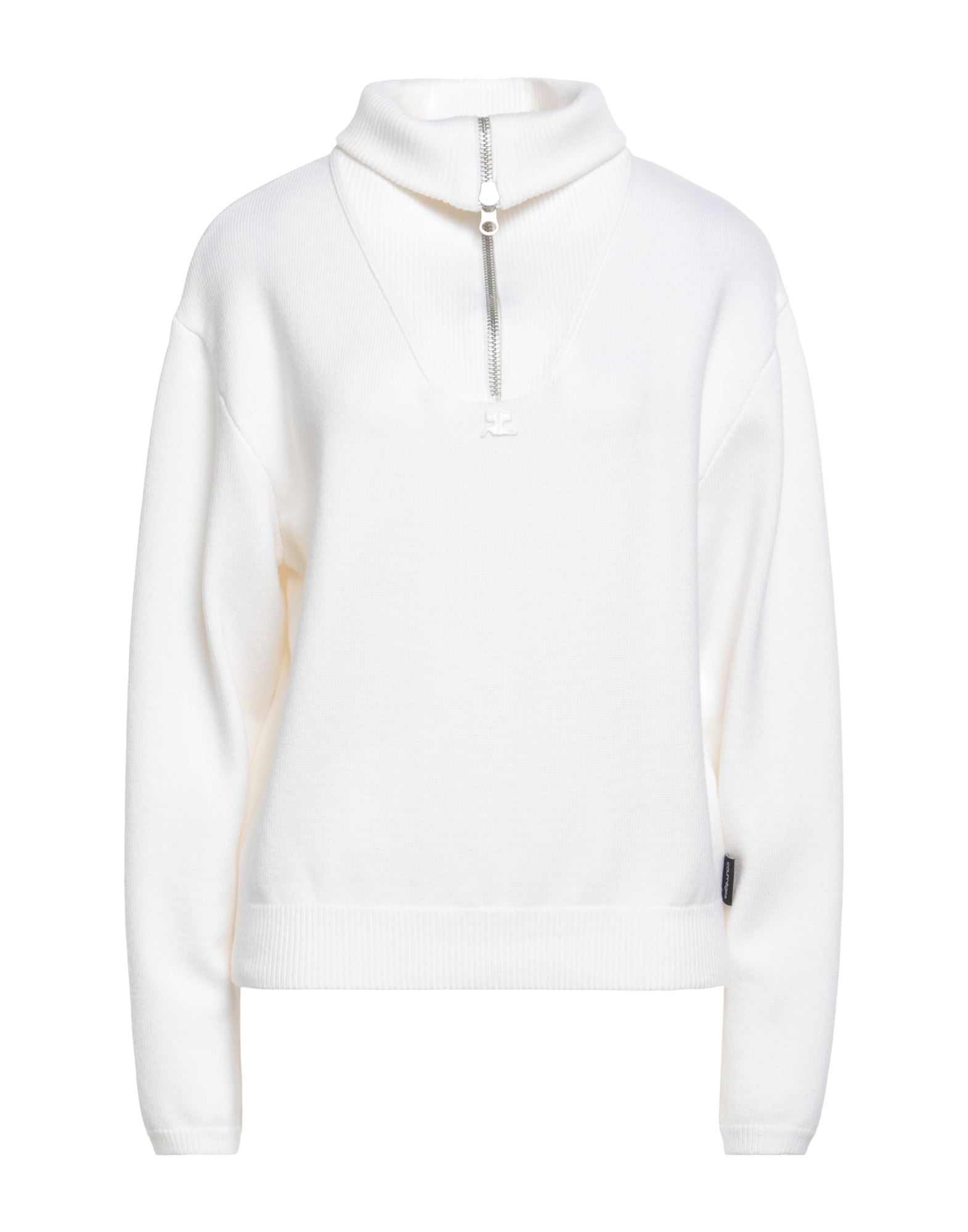 COURREGES Rollkragenpullover Damen Elfenbein von COURREGES