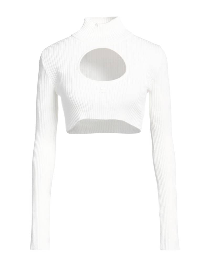 COURRÈGES Rollkragenpullover Damen Weiß von COURRÈGES
