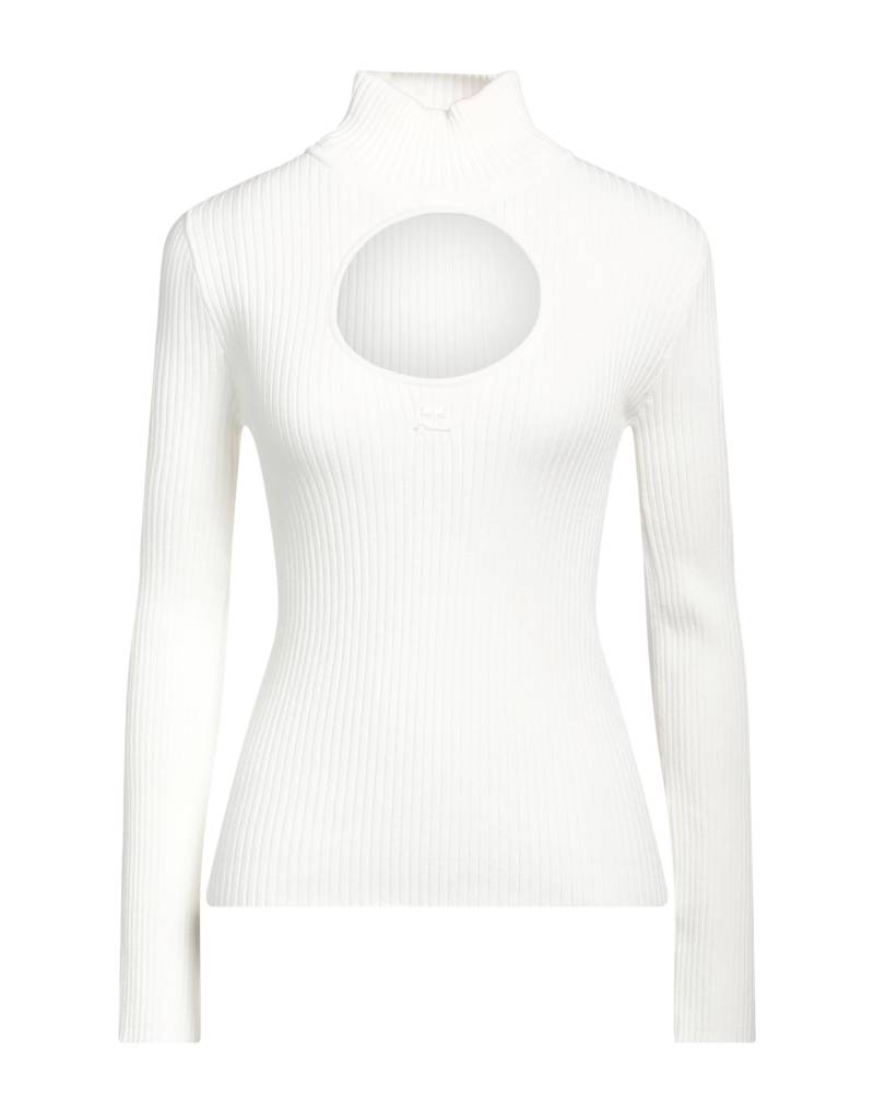COURRÈGES Rollkragenpullover Damen Weiß von COURRÈGES