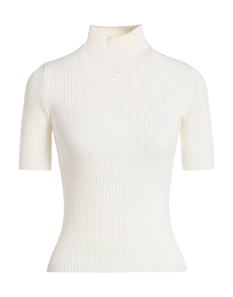 COURRÈGES Rollkragenpullover Damen Weiß von COURRÈGES