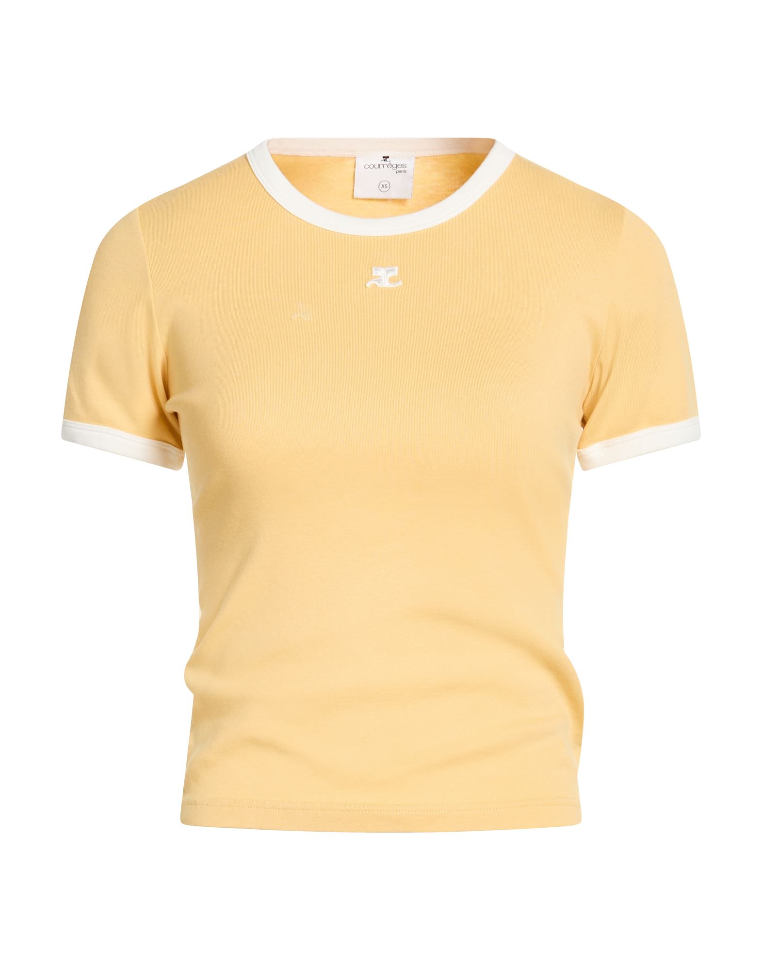 COURRÈGES T-shirts Damen Gelb von COURRÈGES